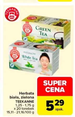 Herbata zielona Teekanne 20-pak 1,25-1,75g