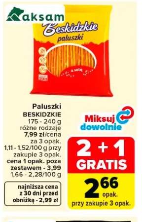 Paluszki z solą Beskidzkie