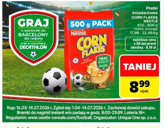 Płatki śniadaniowe Corn Flakes Nestlé