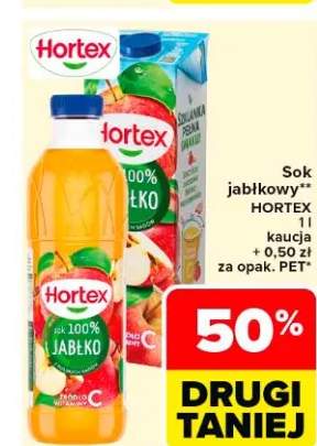Sok jabłkowy Hortex karton