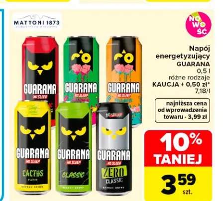 Napój energetyzujący GUARANA