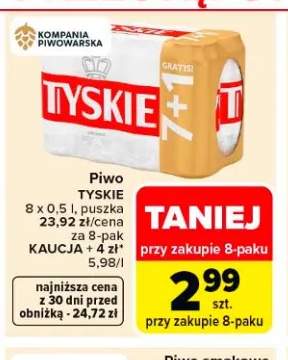 Piwo Tyskie Gronie 8-pak 500ml