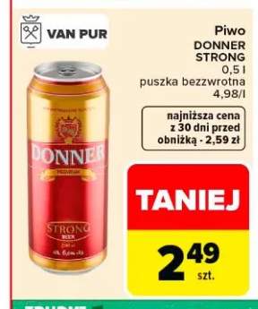 Piwo Donner Strong