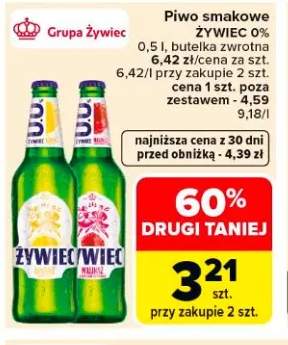 Piwo smakowe Żywiec 0%