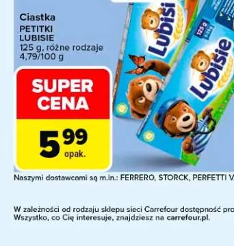 Ciastka Petitki Lubisie czekoladowe
