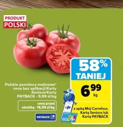 Pomidory malinowe polskie