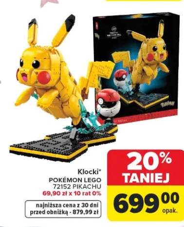 Klocki POKÉMON LEGO 72152 PIKACHU