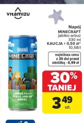 Napój MINECRAFT jabłko-arbuz Vitamizu