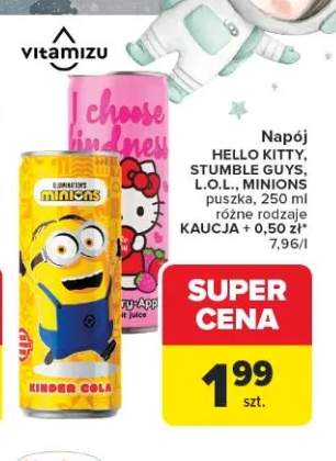 Napój HELLO KITTY Vitamizu puszka