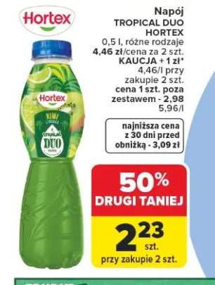Napój TROPICAL DUO HORTEX kiwi limonka