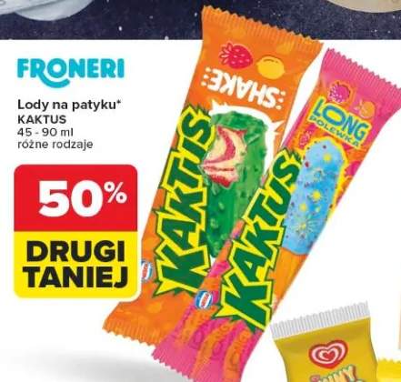 Lody na patyku Kaktus Shake