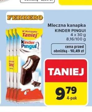 Mleczna kanapka Kinder Pingui 4-pak 30g