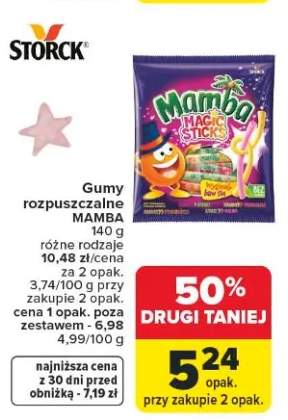 Gumy rozpuszczalne Mamba