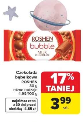 Czekolada bąbelkowa Roshen