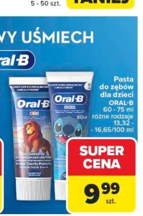 Pasta do zębów dla dzieci Oral-B Kids