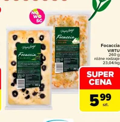 Focaccia z oliwkami Virtu