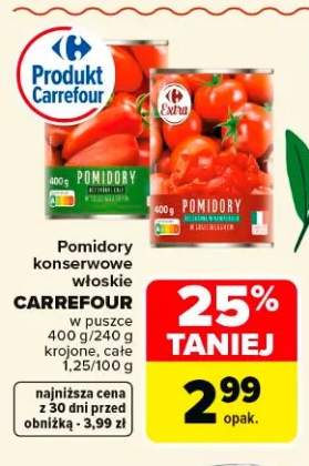 Pomidory konserwowe włoskie CARREFOUR