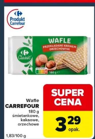 Wafle CARREFOUR orzechowe