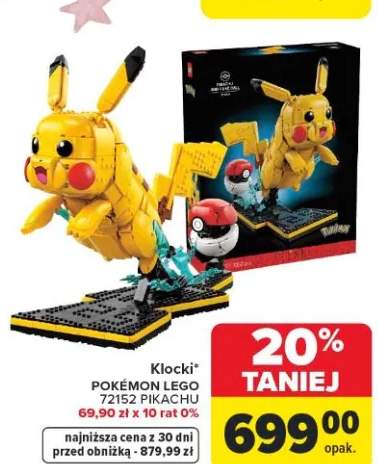Klocki POKÉMON LEGO 72152 PIKACHU