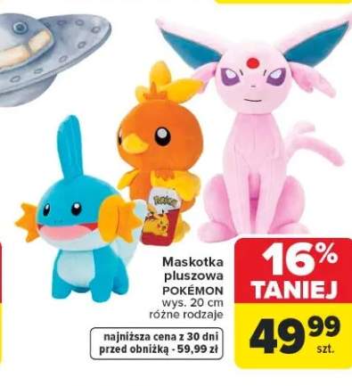Maskotka pluszowa POKÉMON wys. 20cm