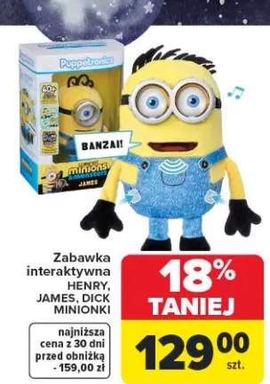 Zabawka interaktywna James Minionki