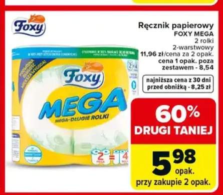 Ręcznik papierowy Foxy MEGA 2-warstwowy