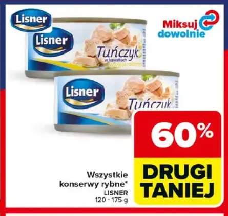 Konserwa rybna Tuńczyk w kawałkach w oleju roślinnym Lisner