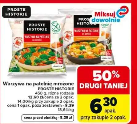 Warzywa na patelnię mrożone PROSTE HISTORIE po polsku