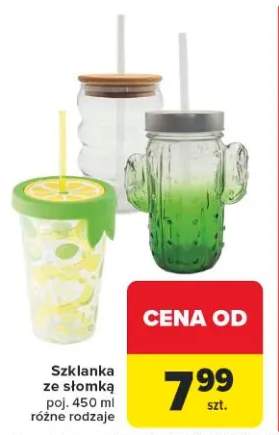 Szklanka ze słomką 450ml