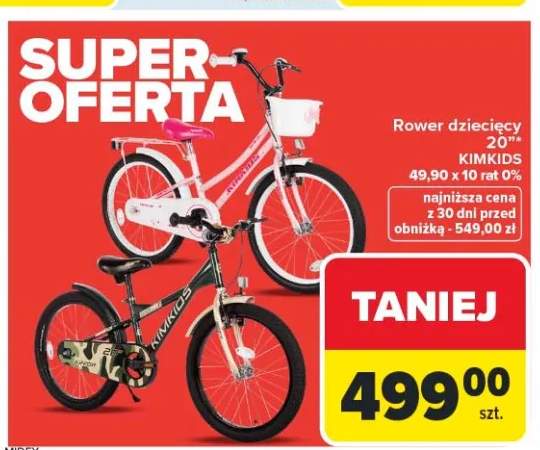 Rower dziecięcy KIMKIDS 20"