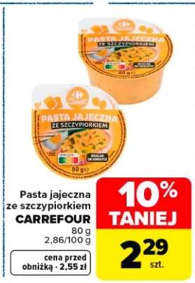 Pasta jajeczna ze szczypiorkiem Carrefour