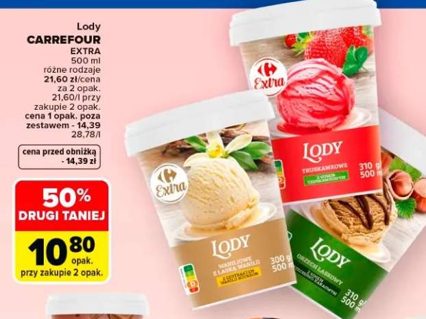 Lody Carrefour Extra