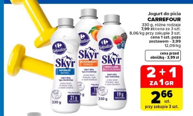 Jogurt do picia Skyr naturalny Carrefour