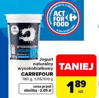 Jogurt naturalny wysokobiałkowy Carrefour