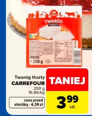 Twaróg tłusty Carrefour