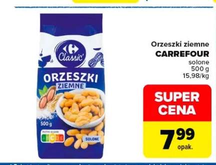 Orzeszki ziemne solone Carrefour
