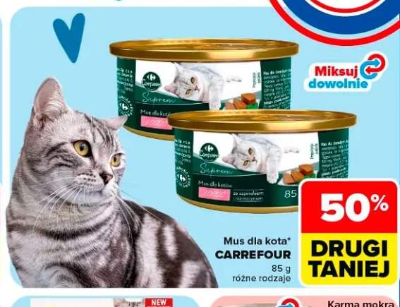 Mus dla kota CARREFOUR łosoś
