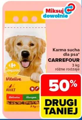 Karma sucha dla psa CARREFOUR wołowina warzywa