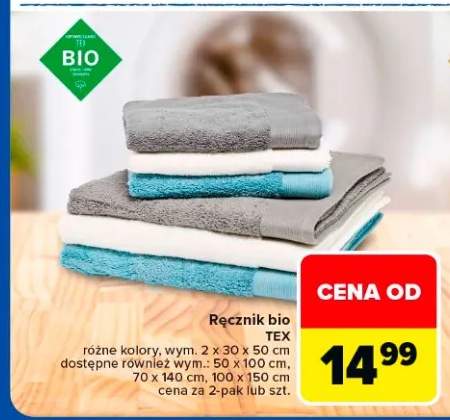 Ręcznik bio TEX wym. 50x100cm
