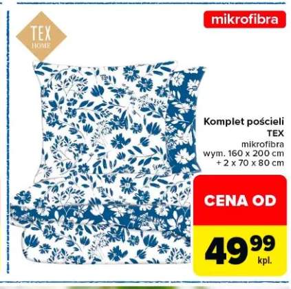 Komplet pościeli TEX mikrofibra wym. 160x200cm + 2x70x80cm