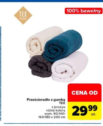 Prześcieradło z gumką z jerseyu TEX 100% bawełny wym. 90/140/160/180x200cm