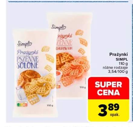 Prażynki pszenne solone Simpl