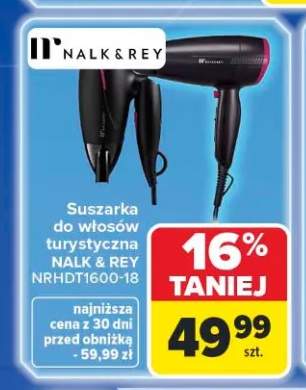 Suszarka do włosów turystyczna NALK & REY NRHDT1600-18