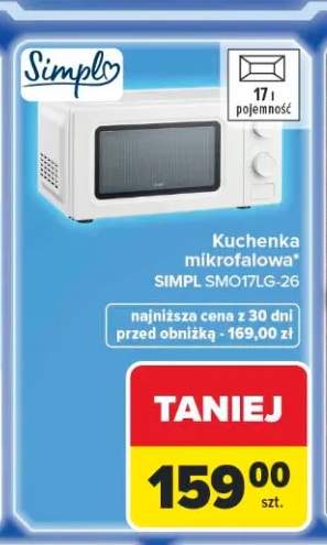 Kuchenka mikrofalowa SIMPL SMO17LG-26 17l
