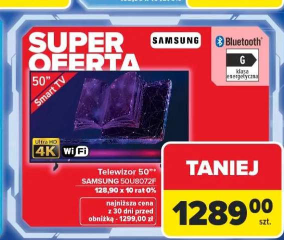 Telewizor 50" SAMSUNG 50U8072F