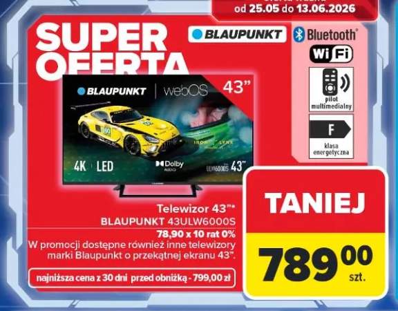 Telewizor 43" BLAUPUNKT 43ULW6000S