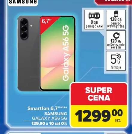 Smartfon 6,7" SAMSUNG GALAXY A56 5g