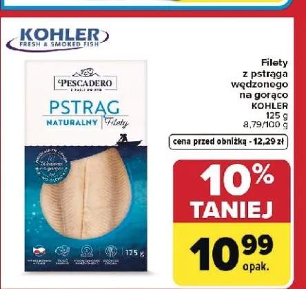 Filety z pstrąga wędzonego na gorąco Kohler