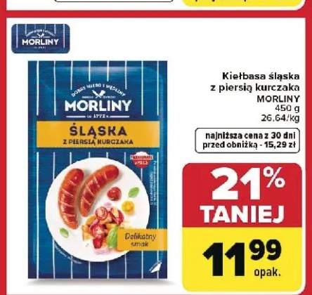Kiełbasa śląska z piersią kurczaka Morliny