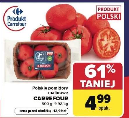 Polskie pomidory malinowe Carrefour